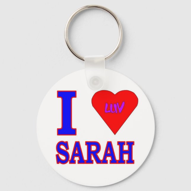 LLAVERO I LUV SARAH (Anverso)