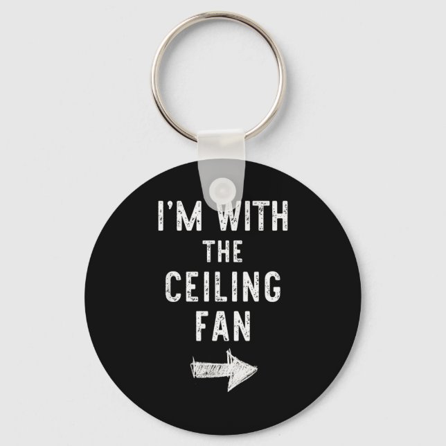 Llavero I’m With The Ceiling Fan Funny Halloween Couple Co (Anverso)