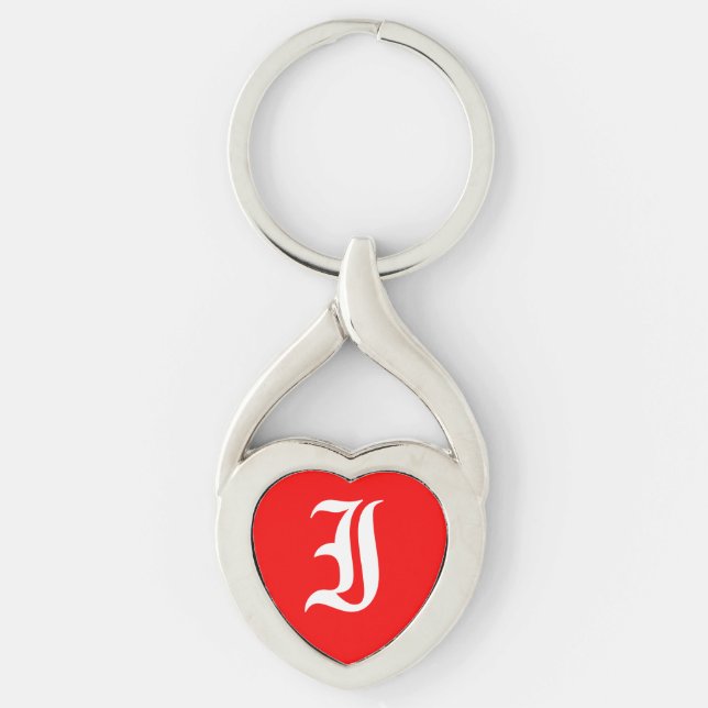 Llavero "I" Red Heart Keychain (Anverso)
