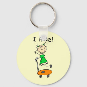 Llavero I Ride - Chica en Scooter
