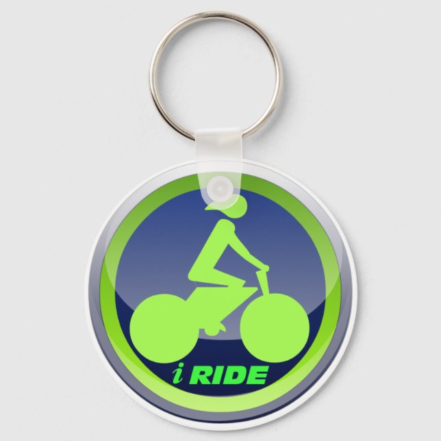 Llavero I Ride Ciclismo Keychain (Anverso)