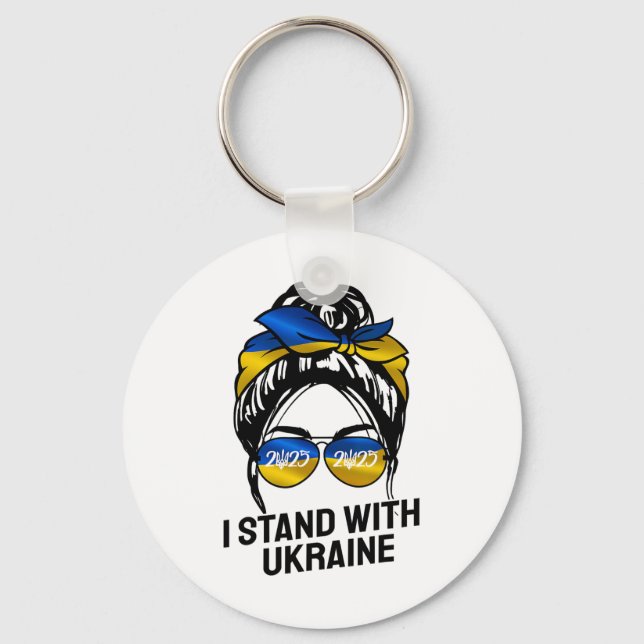 Llavero I Stand With Ukraine 2025 Shirts Ukrainian Flag Fr (Anverso)