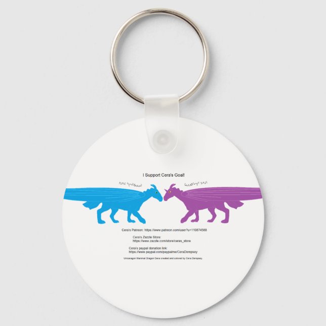 Llavero I Support Cera's Goal Keychain (Reverso )