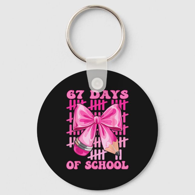 Llavero I Survived 67 Days Of School Cool Teacher Design  (Anverso)