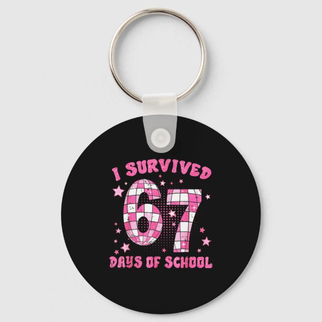 Llavero I Survived 67 Days Of School Cute Teacher Six Seve (Anverso)