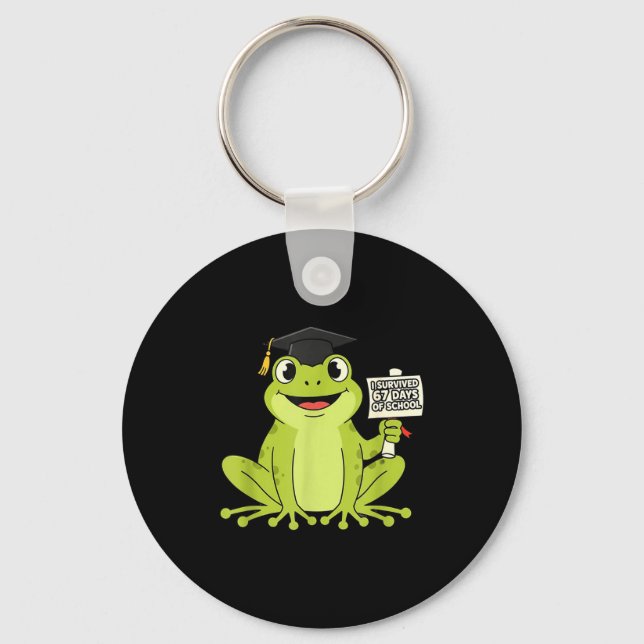 Llavero I Survived 67 Days Of School Funny 67 Teachers Stu (Anverso)