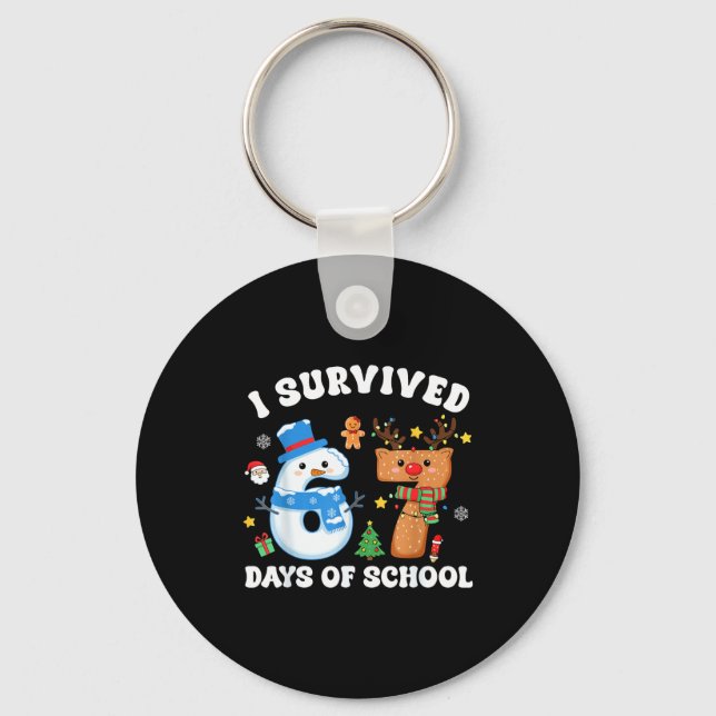 Llavero I Survived 67 Days Of School Funny Meme Six Seven  (Anverso)