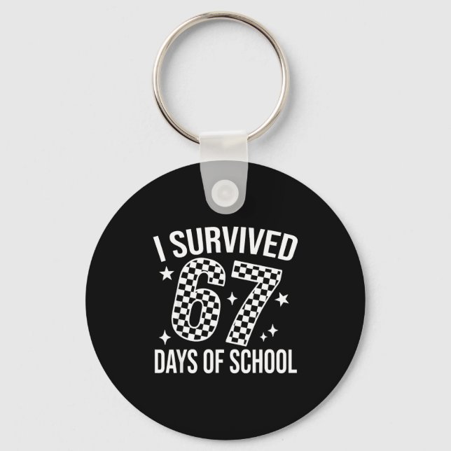 Llavero I Survived 67 Days Of School Funny Meme Teacher St (Anverso)