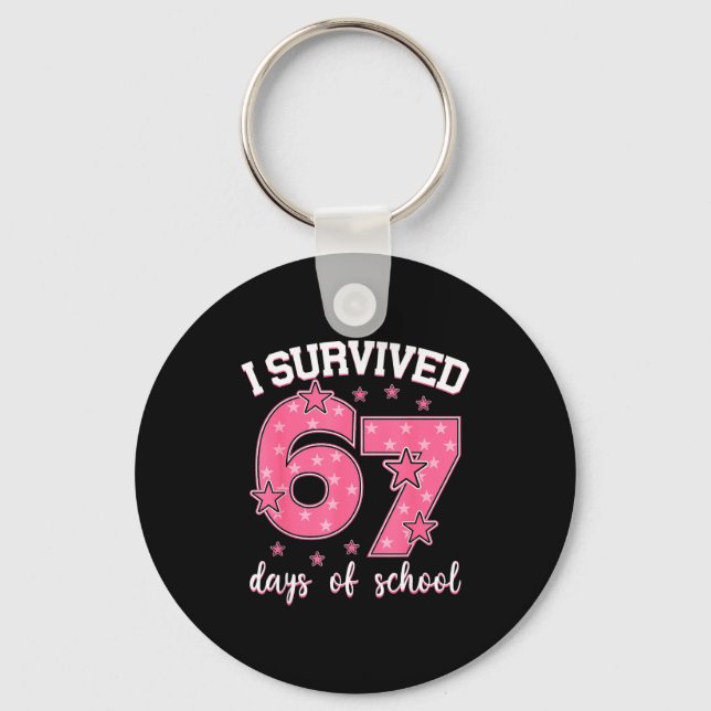 Llavero I Survived 67 Days Of School Funny Meme Teacher St (Anverso)