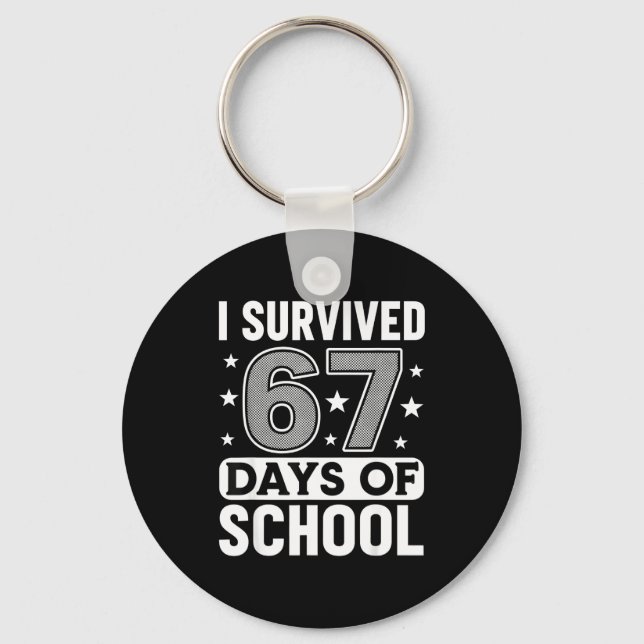 Llavero I Survived 67 Days Of School Funny Meme Teacher St (Anverso)