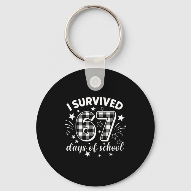 Llavero I Survived 67 Days Of School Six Seven Meme Studen (Anverso)