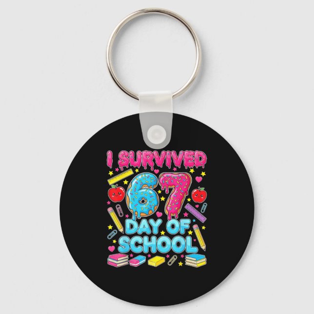 Llavero I Survived 67 Days Of School Six Seven Meme Teache (Anverso)