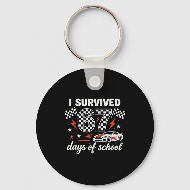 Llavero I Survived 67 Days Of School Students Teachers 100 (Anverso)