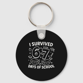 Llavero I Survived 67 Days Of School Teachers Students Six