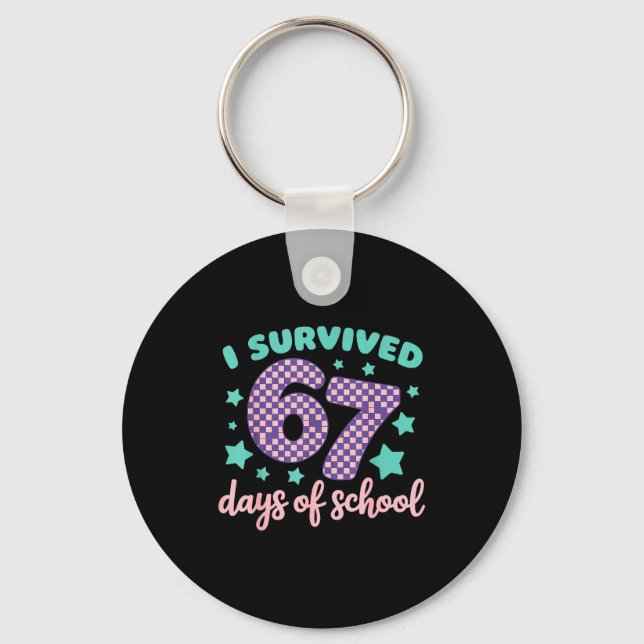 Llavero I Survived 67 Days Of School Varwave 6-7  (Anverso)