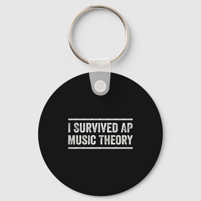 Llavero I Survived Ap Music Theory Funny Ap Examination Qu (Anverso)
