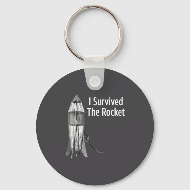 Llavero I Survived The Rocket Funny Apparel  (Anverso)