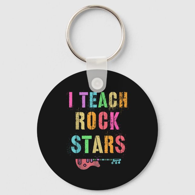 Llavero I Teach Rockstars Band Vibes Teacher Rocks My Musi (Anverso)