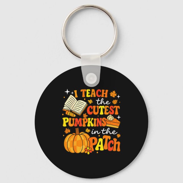 Llavero I Teach The Coolest Pumpkins In The Patch Teacher  (Anverso)