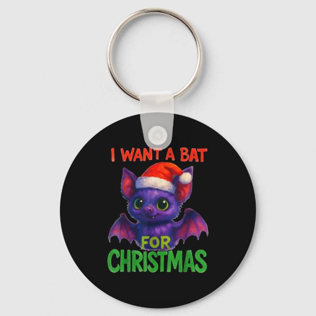 Llavero I Want A Bat For Christmas  (Anverso)