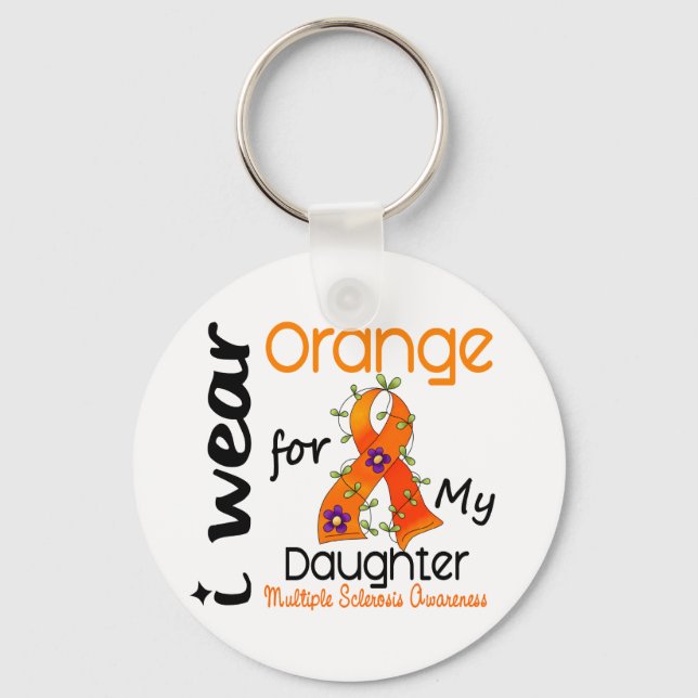 Llavero I Wear Orange 43 Daughter MS Multiple Sclerosis (Anverso)