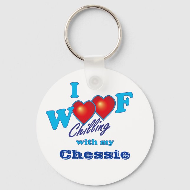 Llavero I Woof Chessie (Anverso)
