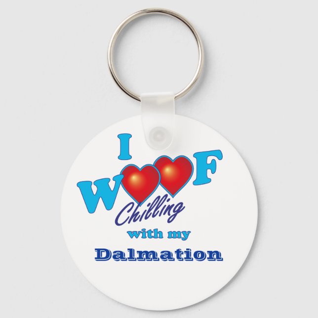 Llavero I Woof Dalmation (Anverso)