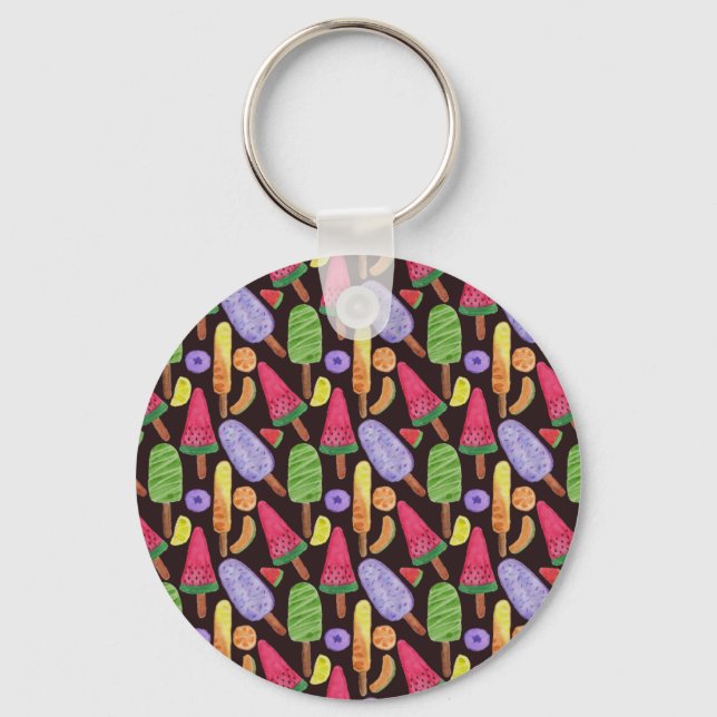 Llavero Ice cream pattern | Lollies pattern | lollipop 4 (Anverso)