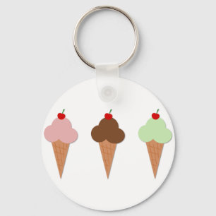 Llavero Ice Cream Trio