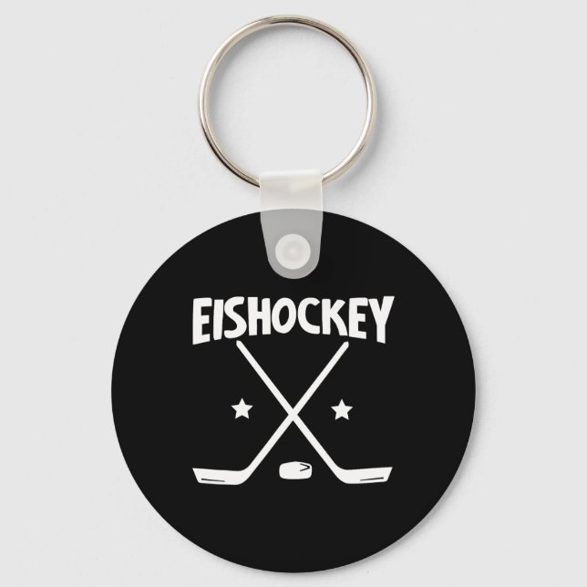 Llavero Ice Hockey - Crossed Rackets (1)  (Anverso)