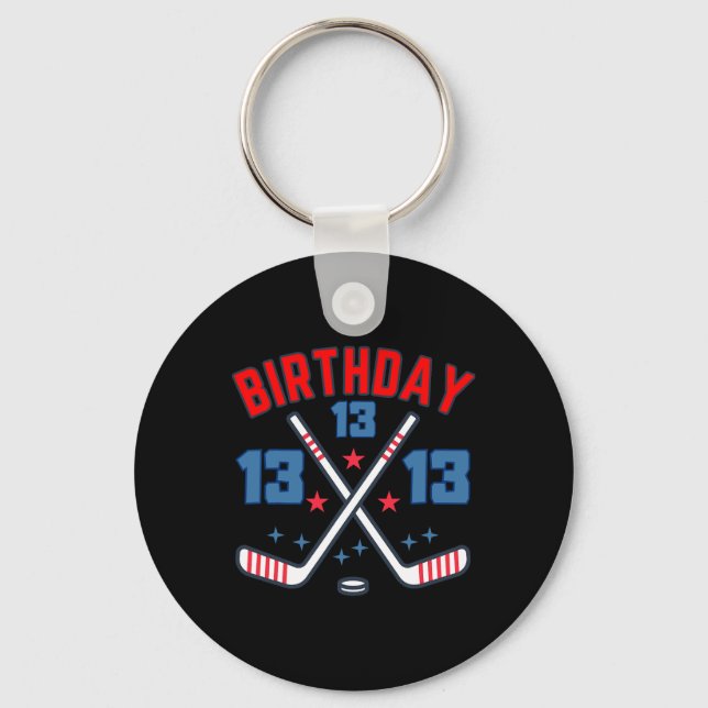 Llavero Ice Hockey Thirteen Birthday Boy 13th Party Boys A (Anverso)