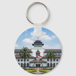 Llavero Iconic Gedung Sate Bandung Indonesia Keychain
