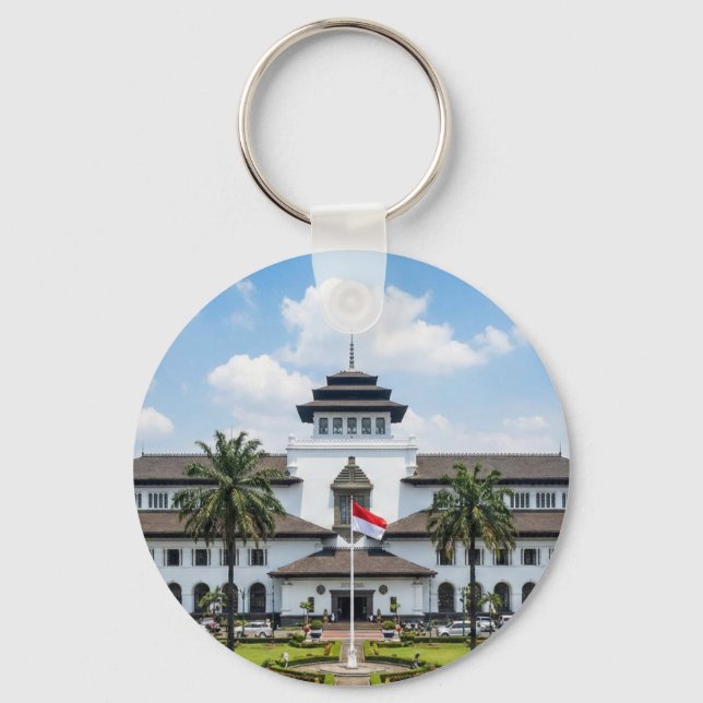 Llavero Iconic Gedung Sate Bandung Indonesia Keychain (Anverso)
