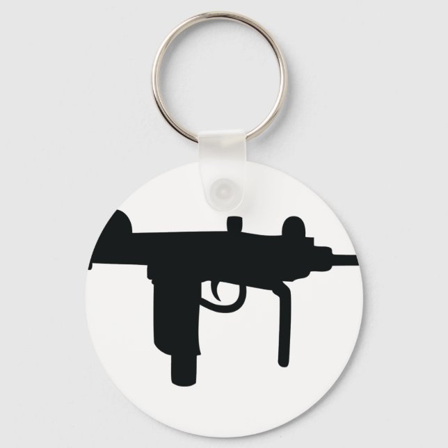 Llavero Icono de arma Uzi (Anverso)