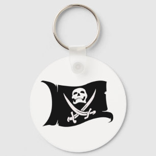 Llavero Icono de bandera de ondeo pirata #10
