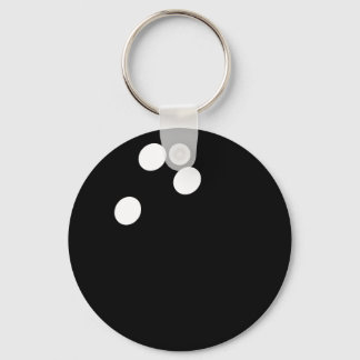Llavero icono de bola de bolos negros