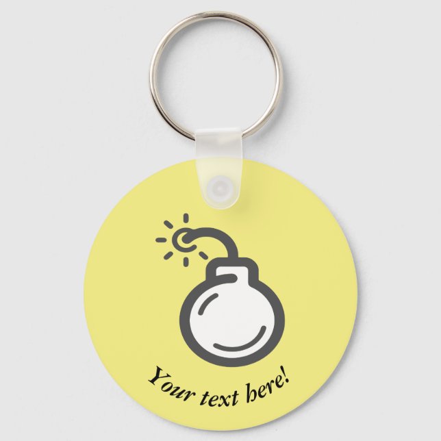 Llavero Icono de bomba (Anverso)