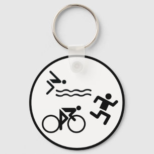 Llavero icono de círculo triatlón