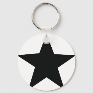 Llavero icono de estrella negra