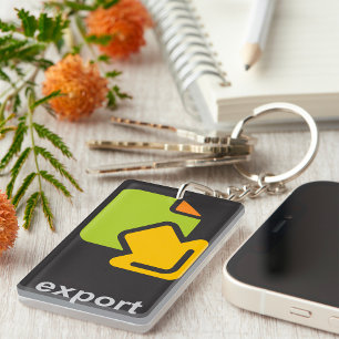 Llavero Icono de exportación de tecnología Archivo de dato