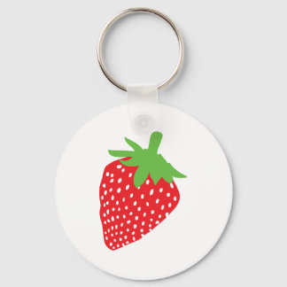 Llavero icono de fresa roja