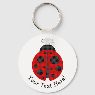 Llavero Icono de gráfico de platija adorable a cuadros