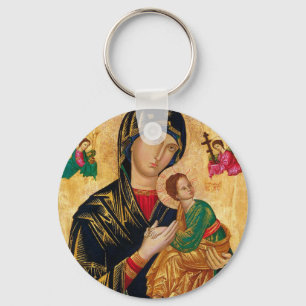 Llavero Icono de la ayuda perpetua Virgen María Arte