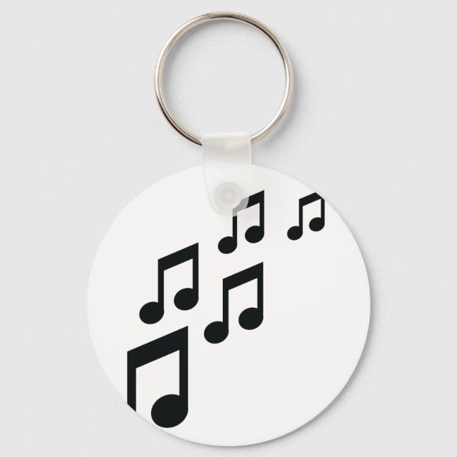 Llavero icono de notas de música (Anverso)