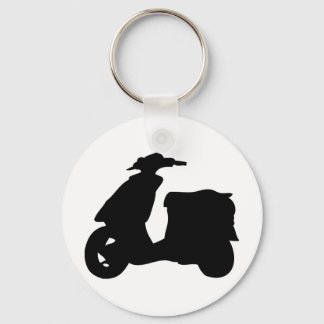 Llavero icono de scooter negro