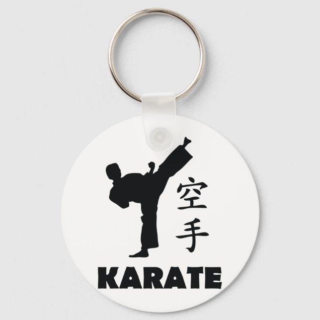 Llavero icono de símbolos chinos de karate man (Anverso)