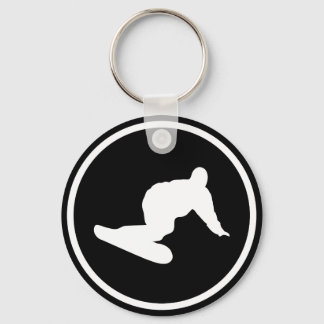 Llavero icono de snowboard downhill