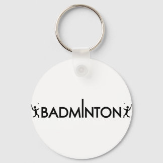 Llavero icono de texto del jugador de badminton