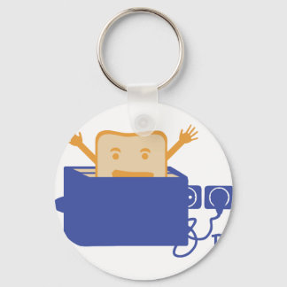 Llavero icono de tostadora divertida