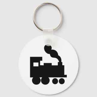 Llavero icono de tren negro